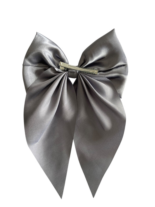 Satin Bow Clip