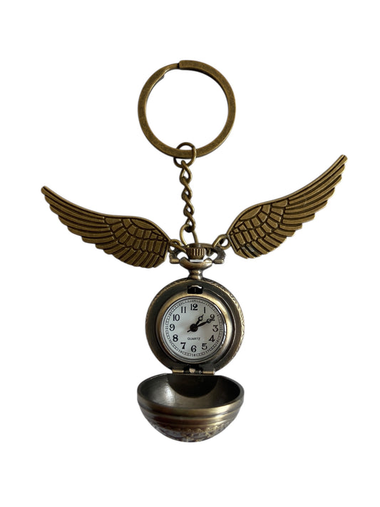 Platform 9 3/4 Vintage Pocket Watch Keychain