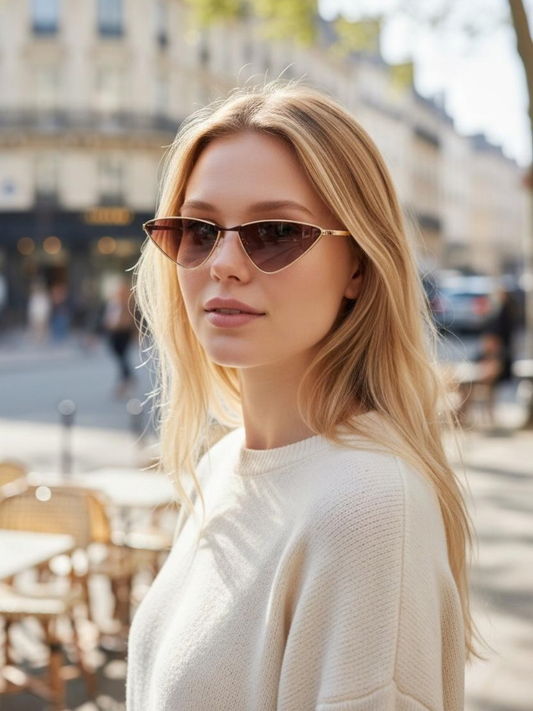 Triangle Metal Frame Sunglasses