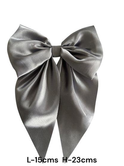 Satin Bow Clip