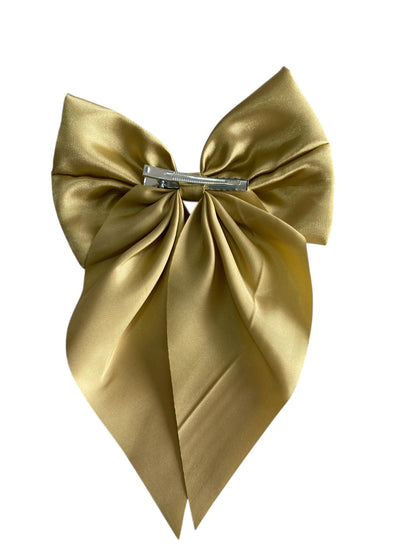 Satin Bow Clip