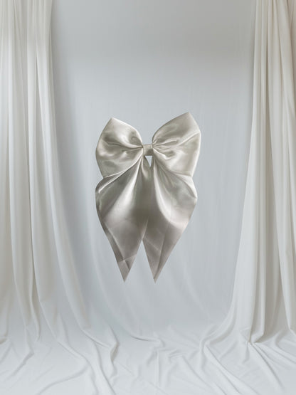 Satin Bow Clip