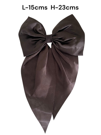Satin Bow Clip