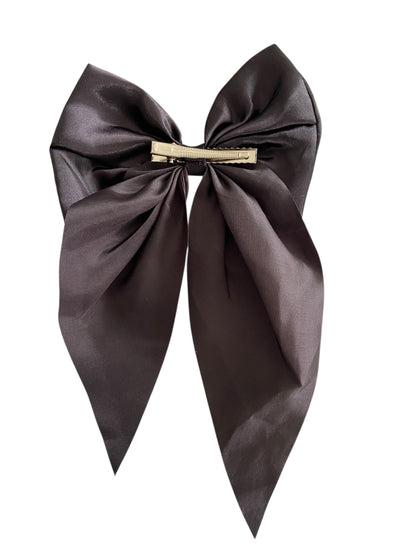 Satin Bow Clip