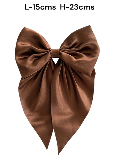 Satin Bow Clip