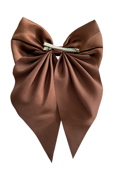Satin Bow Clip
