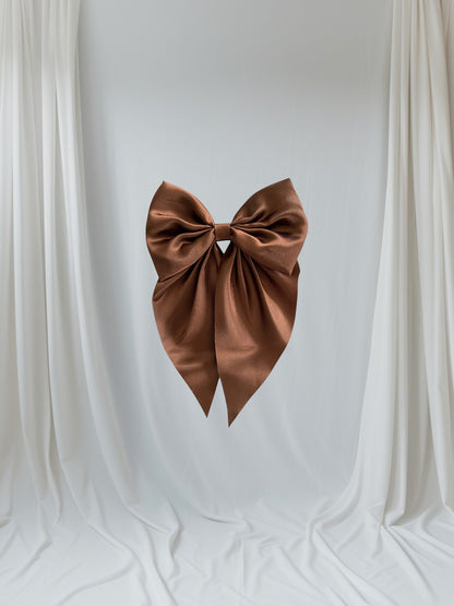 Satin Bow Clip