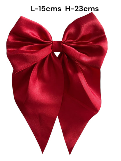 Satin Bow Clip