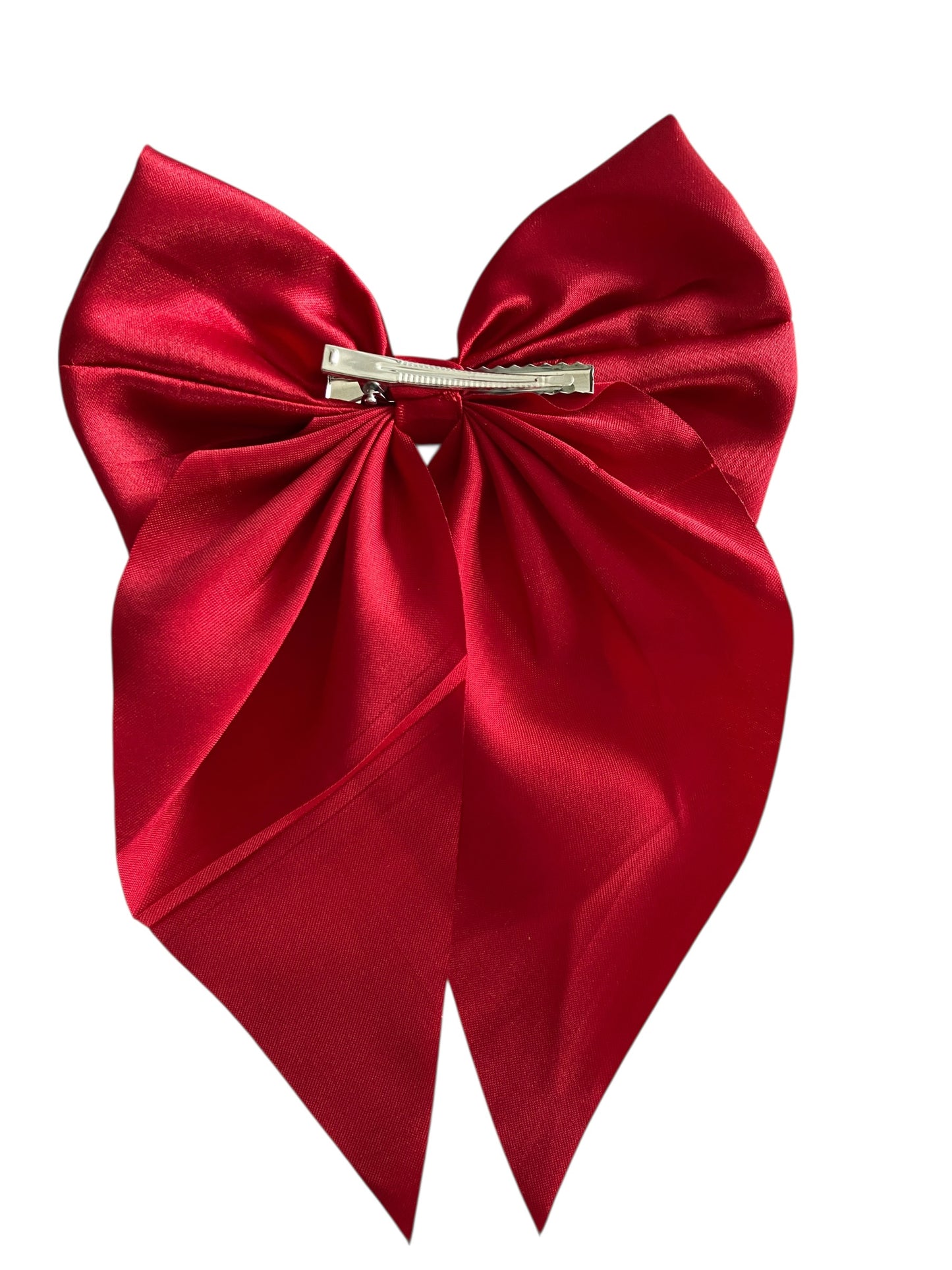 Satin Bow Clip