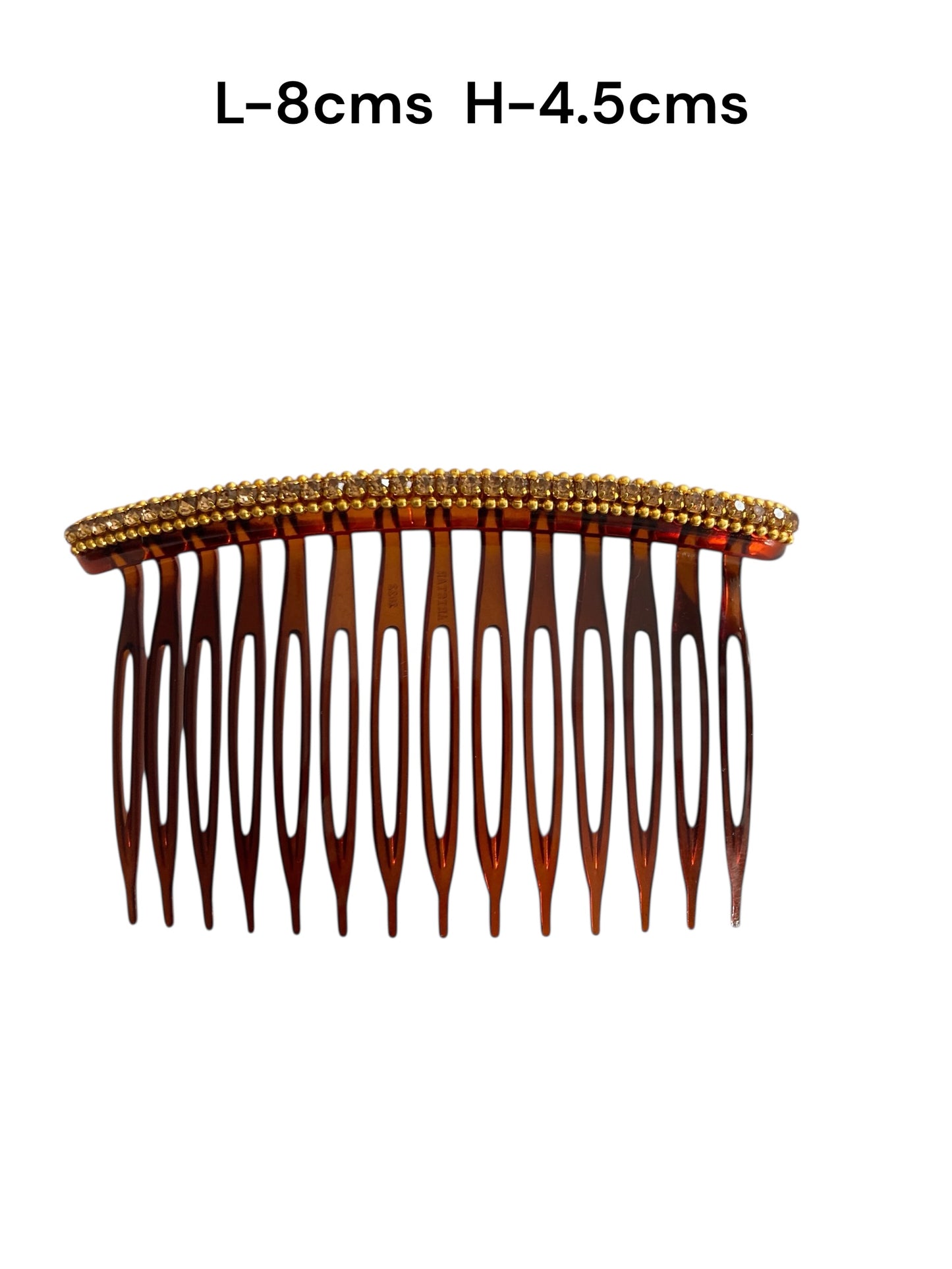 Side comb with crystals