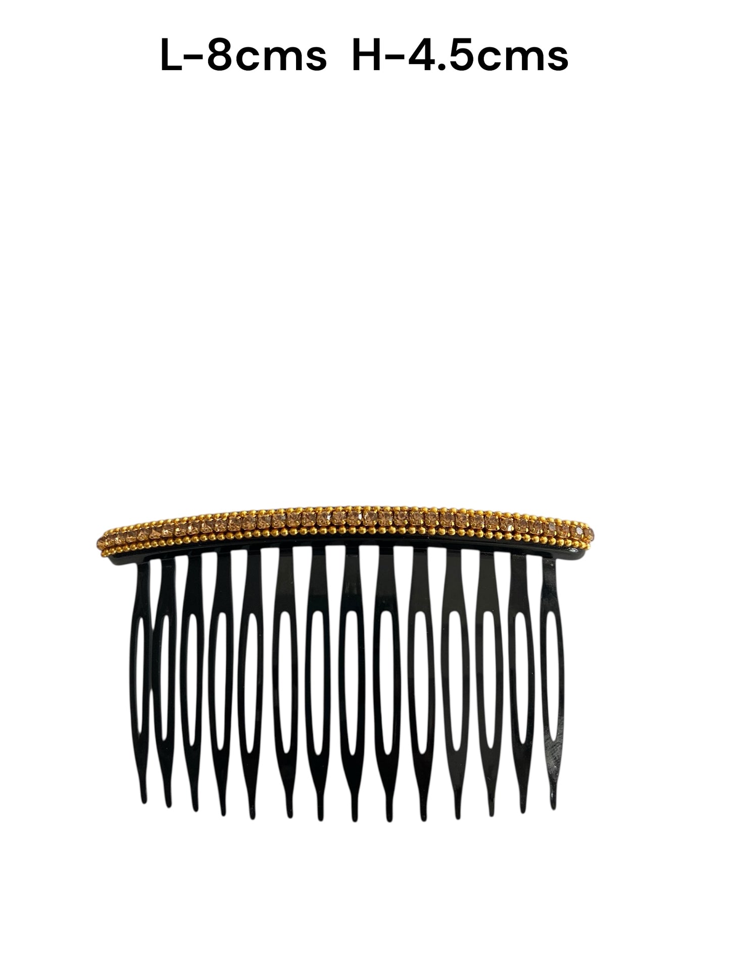 Side comb with crystals