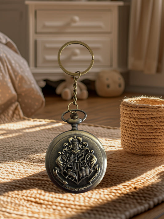 Wizard Crest Vintage Watch Keychain