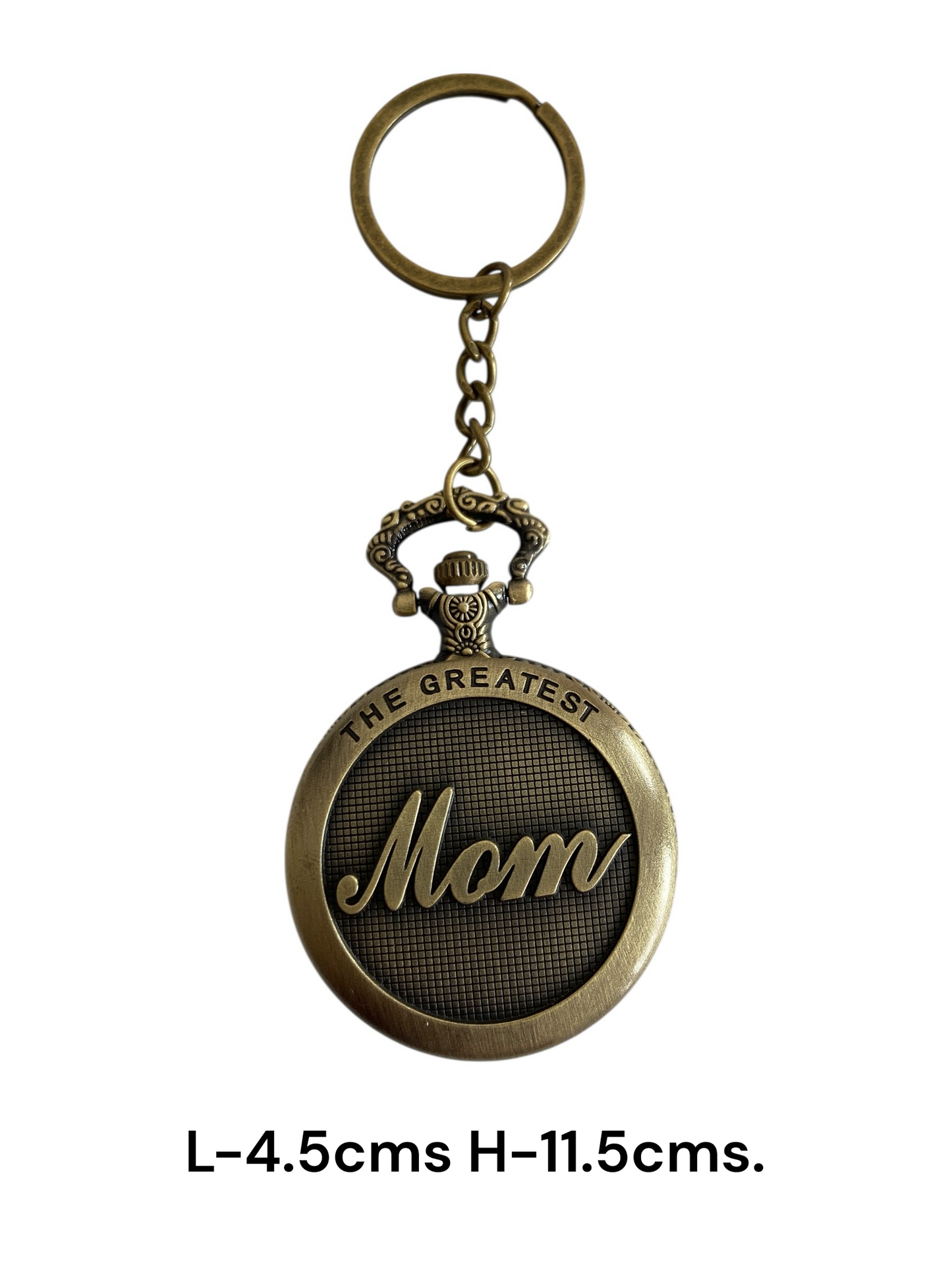 The Greatest Mom Vintage Pocket Watch Keychain