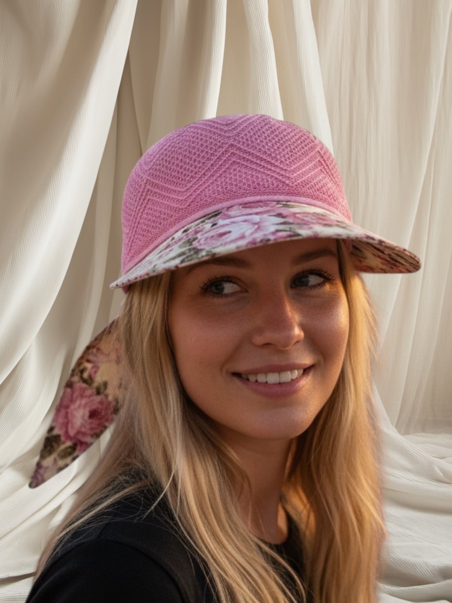 Floral Mesh Sun Hat