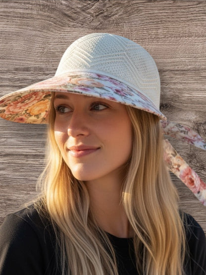Floral Mesh Sun Hat