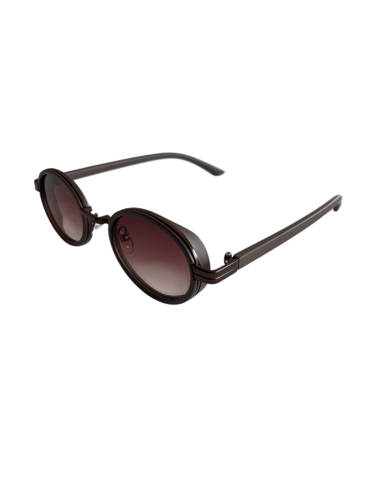 Classic Oval Metal Frame Sunglasses