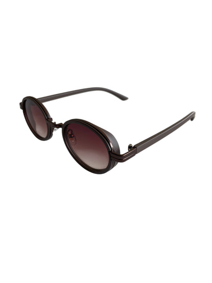 Classic Oval Metal Frame Sunglasses