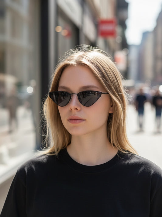 Abstractangle Metal Frame Sunglasses