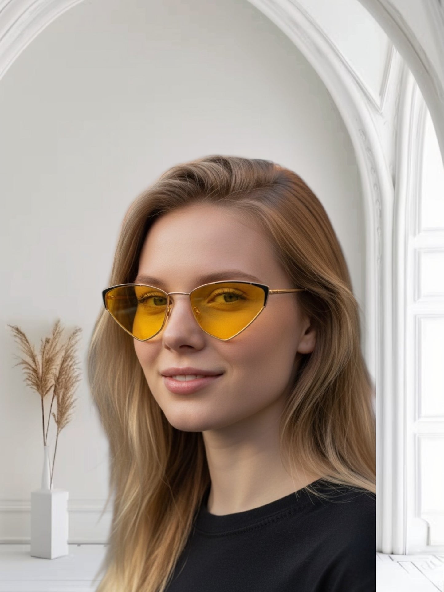 Abstractangle Metal Frame Sunglasses