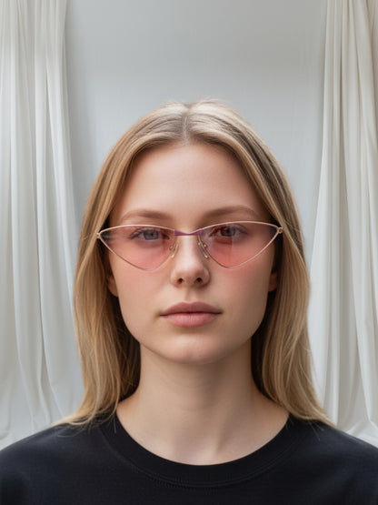 Triangle Metal Frame Sunglasses