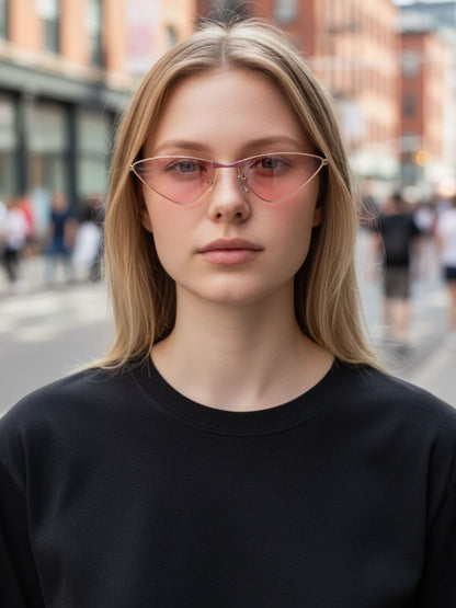 Triangle Metal Frame Sunglasses