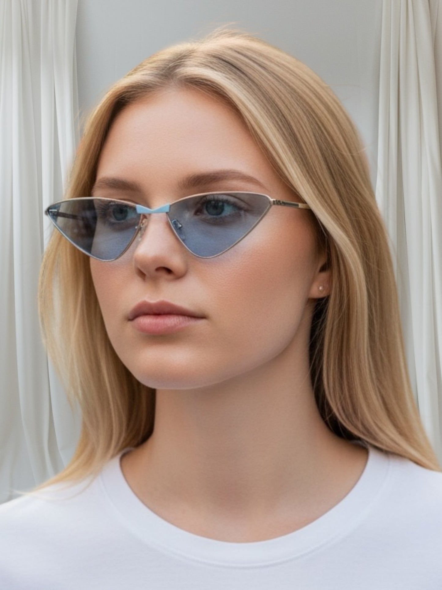 Triangle Metal Frame Sunglasses