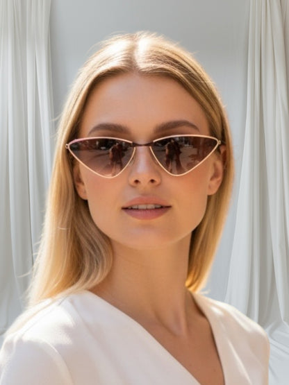 Triangle Metal Frame Sunglasses