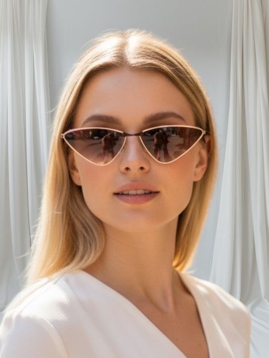 Triangle Metal Frame Sunglasses