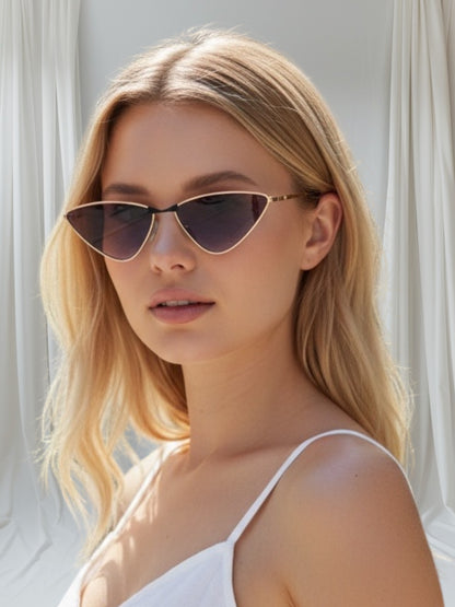Triangle Metal Frame Sunglasses