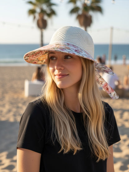 Floral Mesh Sun Hat